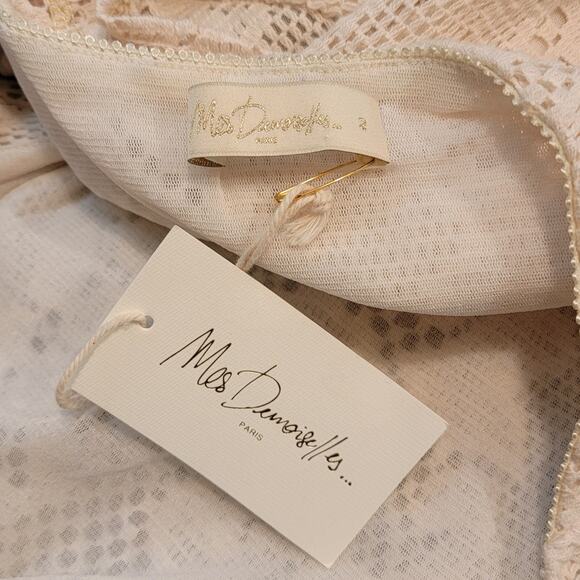 NWT Mes Demoiselles Fanti Lace Bodysuit Cream, Sz 2 US M - Picture 7 of 10